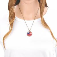 Pas cher Amérique du Nord pays drapeau Verre cabochon style vintage haïti drapeau Collier Pendentif Collier Bijoux Cadeau