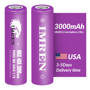 Batterie Cellulaire Icr18650 Purple <span class=keywords><strong>IMREN</strong></span> <span class=keywords><strong>18650</strong></span> 3000mAh 40A 3.7V - Product Image 6