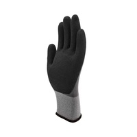Gants de travail universels en nylon et spandex 15 jauges, paume enduite de nitrile à finition sablée, adhérence renforcée, épaisseur 7 oz, longueur 23 cm