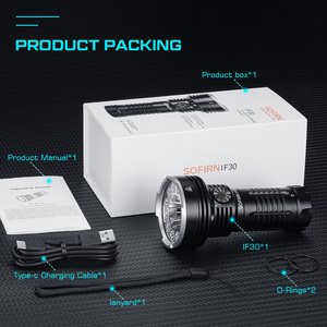 Lampe torche LED IF30 1000+ Lumens, rechargeable par USB, faisceau réglable, étanche IP65, lampe de secours - Product Image 6