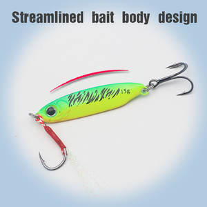 T45 7g-20g 10 renk biyonik sert yem demir plaka kurşun yem ile 6066 üç plaka kanca demir plaka uzak menzilli çift kanca cazibesi yem - Product Image 3