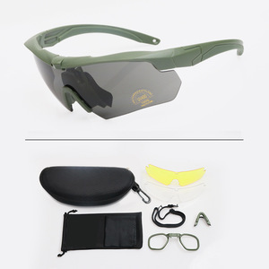 Lunettes <span class=keywords><strong>de</strong></span> <span class=keywords><strong>sécurité</strong></span> tactiques <span class=keywords><strong>de</strong></span> sport <span class=keywords><strong>de</strong></span> plein air Suntech LP4017 pour hommes et femmes, protection UV400, matériau PC, résistantes aux chocs, lunettes anti-vent et anti-sable - Product Image 5