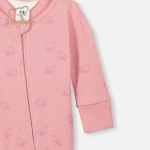 Barboteuse pour bébé en bambou biologique avec <span class=keywords><strong>fermeture</strong></span> à glissière bidirectionnelle personnalisée pour bébé Combinaison pour nouveau-né avec <span class=keywords><strong>fermeture</strong></span> à glissière durable - Product Image 6