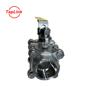 Высококачественный трехсекционный шаровой клапан 1000WOG DN50 DN100 с длинной ручкой для клапанов высокого давления для пищевой промышленности - Product Image 3