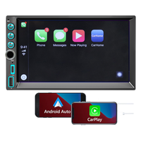 Sistema Estéreo Universal 2 DIN para Auto con Pantalla Táctil Inalámbrica Carplay, Bluetooth, Android de 7 Pulgadas, Doble DIN