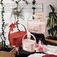 Caja de Regalo Moderna para Damas de Honor, Bordada, Ecológica, Hecha con Materiales Reciclados, con Cierre Magnético, Rígida, Laminada en EVA, con Forma de Cajón