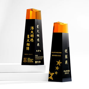 Récompenses de trophée en verre de cristal sur mesure Récompenses de trophée de cristal de gravure pour divers événements comprenant des récompenses de Gifis de souvenir - Product Image 3