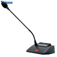 Thinuna VA-350C 18VDC Microphone de conférence de président avec alimentation sécurisée, suivi vidéo et fonction de suppression de priorité
