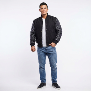 Direct Factory Jacket Men Life Letterman Windbreaker University Jacket Work CollegeBaseballjacket pour hommes - Product Image 1