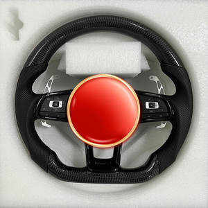 Volant en fibre de carbone pour Volkswagen <span class=keywords><strong>Golf</strong></span> 7.5 GTI MK7 MK7.5 Polo GTS <span class=keywords><strong>GTD</strong></span> GTE Scirocco R Passat CC R-Line Jetta - Product Image 1