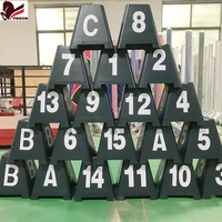 Marqueurs numérotés légers et faciles à installer en ABS pour l'entraînement et les concours de saut, 20 pièces par ensemble