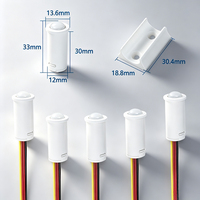 Mini interrupteur à détecteur de mouvement PIR 3,7V-24V avec capteur de lumière, détection automatique jour/nuit pour bande LED, éclairage de chevet et de placard
