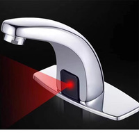 Robinet à capteur de mouvement à arrêt automatique DFS au design moderne, à montage sur plan, pour la prévention des infections en milieu médical et de construction, monotrou