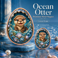 Pièce de monnaie en cuivre pur 999 de 5 oz, série animale en forme d'œuf, colorée, en relief, édition de collection premium pour collectionneur