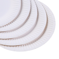 Vaisselle jetable moderne pour mariages, camping, assiettes en papier de différentes couleurs, bagasse en bois pour fêtes d'enfants, fournitures d'hôtel