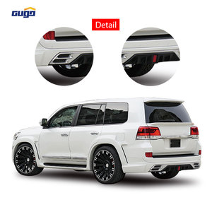 GUGO 2016-On pour Toyota pour <span class=keywords><strong>Land</strong></span> <span class=keywords><strong>Cruiser</strong></span> 200 WALD Modèle de pare-chocs avant Spoiler Lip Wheel Trim Light LC200 Upgrade with New - Product Image 5