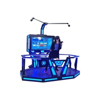Machine de jeu vidéo de réalité virtuelle extérieure/intérieure avec matériau métallique de prise de vue à pièces pour centres commerciaux parcs d'attractions