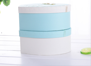 Cylindre Portable haut de gamme écologique qualité supérieure papier boîte en carton couvercle personnalisé romantique imprimé éponge soins personnels - Product Image 3