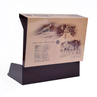 Stylo Coranique de style arabe en bois brillant, fait main, gravé au laser, rectangulaire, taille personnalisable, coffret cadeau pour bougie artisanale