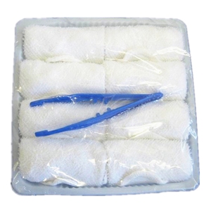 Hot and <strong>Cold</strong> <strong>Airline</strong> <strong>Towel</strong> in <strong>Tray</strong> <strong>with</strong> Plastic <strong>Tong</strong>