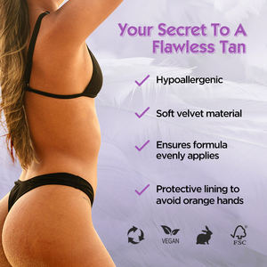 Gants applicateurs de bronzage polyvalents pour marque privée, imperméables, pour une application uniforme, en velours doux, pour <span class=keywords><strong>autobronzant</strong></span> - Product Image 5