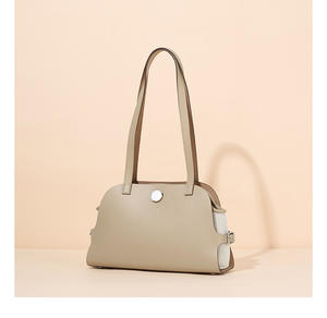 Bolso de Hombro Tipo Dumpling de Cuero Genuino de Alta Gama con Patrón de Caramelo, de Moda para Mujer, con Correa Única y Cierre de Cremallera, Ideal para Fiestas - Product Image 1