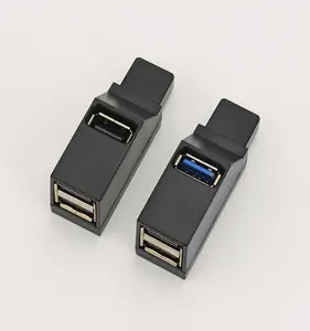 Aluminium Mini Type C Usb 3.0 3 Port Data Transmission Hub Pour Mac Pc Mobile Phone