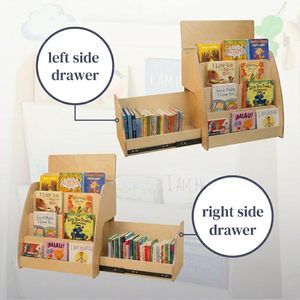 Estantería Montessori de Madera <span class=keywords><strong>para</strong></span> Niños, Librería con Cajón Oculto <span class=keywords><strong>para</strong></span> Niños Pequeños - Product Image 6