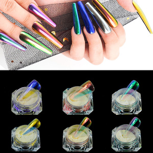 Poudre à <span class=keywords><strong>ongles</strong></span> chromée Magic White Pearl Aurora Mermaid Pigment Nail Art Aurora Powder - Product Image 4