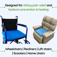 Coussin de soutien pour fauteuil roulant, scooter et fauteuil élévateur, en mousse à mémoire de forme, personnalisable pour soulager la pression, technologie de flottation 3D