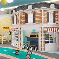 Desa Permainan Peran Mini Town, Lapangan Bermain Lunak Dalam Ruangan, Kafe Bermain Anak, Peralatan Bermain Peran