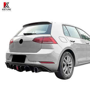 Difusor <span class=keywords><strong>Golf</strong></span> MK7.5 con LED Negro Brillante para <span class=keywords><strong>V</strong></span>.W <span class=keywords><strong>Golf</strong></span> 7.5 GTI Modificación del Alerón Trasero 2017-2019 - Product Image 5