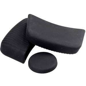 <b>Pan</b> <b>Handle</b> Sleeve Set for Cast Aluminium Casserole Dishes, Easy Grip Silicone, 3 Pieces, Black - Product Image 1