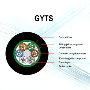 Hong'an nouveau câble optique extérieur à 36 cœurs GYTS G652D câble optique d'<span class=keywords><strong>antenne</strong></span> lié - Product Image 2