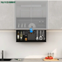 Cesto di sollevamento intelligente all'ingrosso sensore tattile verticale Design di sollevamento elettrico elegante accessori per ascensore da cucina cesto elegante