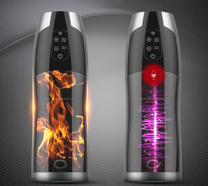 Elektrikli Piston dönen teleskopik 6 modları isıtma ses yapay vajina Penis mastürbasyon kupası erkekler için - Product Image 1