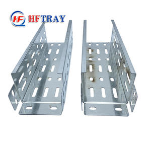 Plateau de câbles en acier inoxydable perforé ventilé de 300 mm de largeur, résistant à la corrosion, pour l'extérieur, pose de 60 câbles, directement de l'usine - Product Image 3