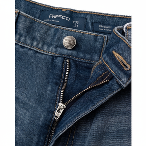 Short en jean large et effilé 100% coton du Vietnam, jeans pour hommes, taille mi-haute, vêtements unisexes, pantalon tendance - Product Image 1