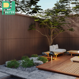 Revêtement mural extérieur en WPC durable pour façade de bâtiment et utilisation extérieure imperméable - Product Image 1