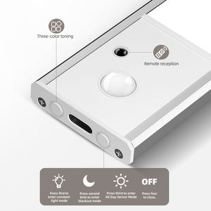 Éclairage sous-armoire intérieur, lampes de placard rechargeables par USB, lumière LED sans fil à détecteur de mouvement magnétique pour mur, cuisine, placard - Product Image 4