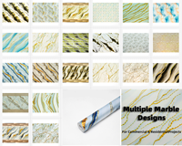 Pegatinas Autoadhesivas para Pared de Baño |   Láminas de PVC con Efecto Mármol 3D Impermeables