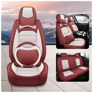 Housse de siège de voiture en cuir de luxe pour suite intérieure haut de gamme, 5 places, style professionnel, ensemble complet de 16 pièces toutes saisons - Product Image 2