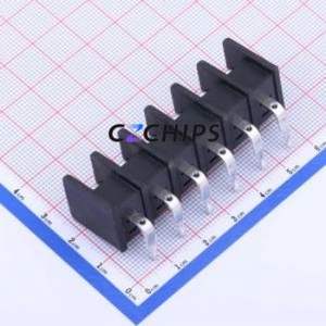 DBT30R-9.5-6P-BK-P Barrier Terminal Block Bent Lead Through Hole,P=9.5mm Connector Two Sides 9.5mm 1x6P Right Angle Pin - Product Image 2