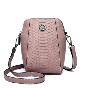 Bolsos de Hombro de Cuero con Diseño Moderno, Bolsos de Lujo para Teléfono Celular para Mujer, Funda de Cuero PU para Teléfono - Product Image 1