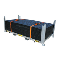 4*8 ft UHMWPE Tapis de protection temporaire du sol en feuilles de plastique HDPE