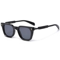 Gafas de Sol Polarizadas de Moda Vintage de Alta Calidad con Logotipo Personalizado, Montura Retro Grande, Protección UV400 para Hombre