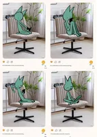 Chaise de bureau ergonomique confortable, pivotante et réglable, avec base en fer à quatre pattes - Design léger et luxueux à jambes croisées
