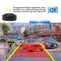 Système de détection d'angle mort pour camion avec caméra radar micro-ondes étanche, affichage de la distance, radar à ondes millimétriques BSD 77 GHz