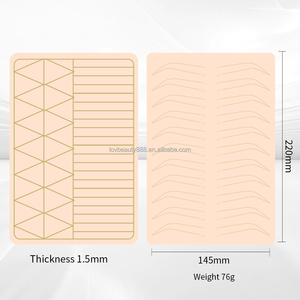 Piel de Práctica de Silicona de Doble Cara Blanca para Microblading, Herramienta de Entrenamiento para Tatuaje de Cejas PMU, Logotipo Personalizado - Product Image 4