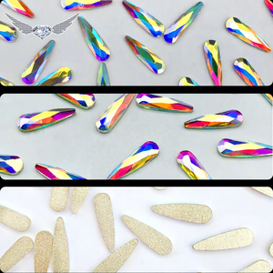 Strass in Cristallo CY a Forma Speciale, Diamanti in Vetro per Nail Art, Charm AB - Product Image 1